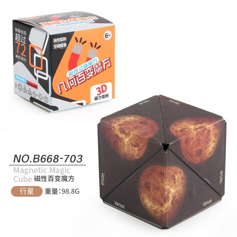 Children'S Toys 3D Three-Dimensional Changeable Magnetic Geometric Rubik'S Cube Magnetic Three-Dimensional Infinite Flip Rubik'S Cube Toys -Selling - Image 1