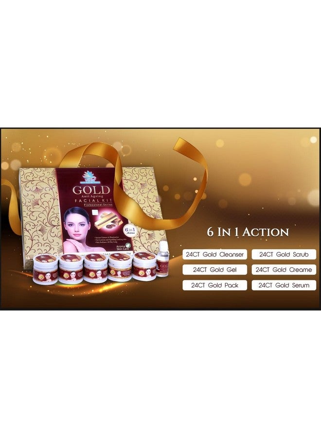 VANIA Gold Facial Kit 300 Gm | Repair Fine Lines | Improve Skin Elasticity | Helps Replenish Moisture | Skin Nourishment | Skin Radiance | For Face & Body | 6 In 1 Action | Rich Glow | Unisex | - Image 2