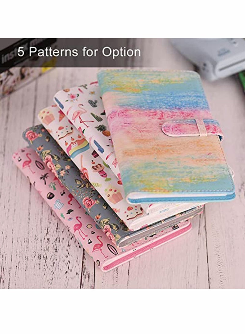 Y&D 96 Pockets Mini Photo Album, Portable PU Leather Picture Book, for Fujifilm Instax 9 8 7s 70 25 50s, 90 Color Films Camera Paper Name Card Credit - Image 4