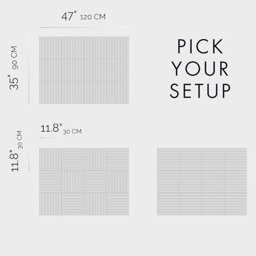 VIVELDA Large Bulletin Board 48"x36" - Office Wall Organizer to Replace Your Old Cork Boards for Walls for Office Decor - 12-Pack Felt Wall Panels for Use in Home Office Decor, Classroom Decor (Palm) - Image 2