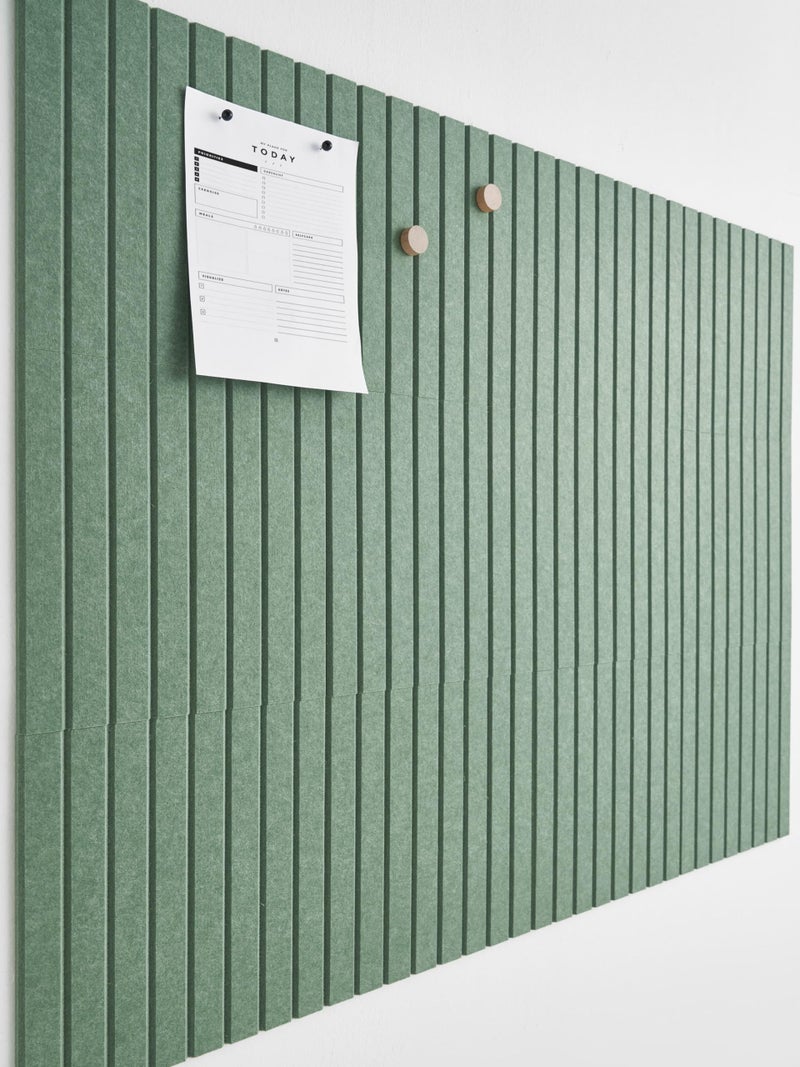 VIVELDA Large Bulletin Board 48"x36" - Office Wall Organizer to Replace Your Old Cork Boards for Walls for Office Decor - 12-Pack Felt Wall Panels for Use in Home Office Decor, Classroom Decor (Palm) - Image 1