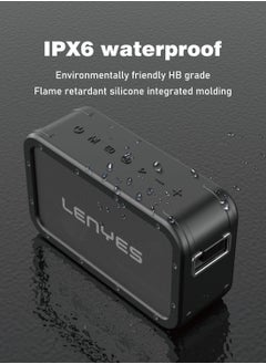 Lenyes LenyesS821 Portable Bluetooth Speaker Black,IPX6 waterproof  - Image 2