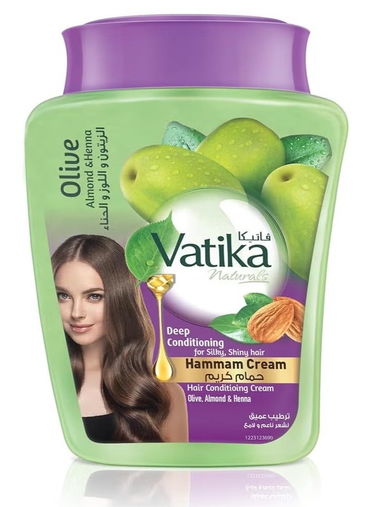 فاتيكا ناتشورالز حمام كريم بالزيتون واللوز والحناء - 225 جم