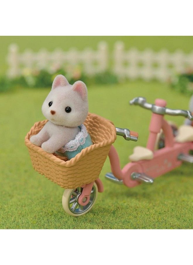 Calico Critters - Husky Brother & Sister'S Tandem Cycling Set Dollhouse Playset With Figures And Accessories - Image 1
