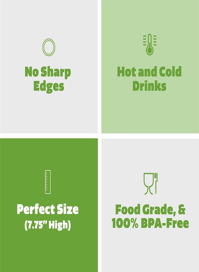 Comfy Package [500 Count] Flexible Plastic Drinking Straws - Disposable Swizzle Sticks - 7.75"High - Assorted Colors - Image 4