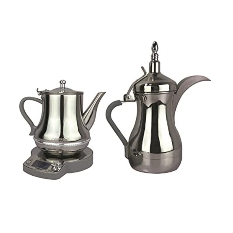 Duo 252 Karak Tea And Arabic Coffee Maker, Stainless Steel, Silver, With Infusers For Loose Coffee - Image 1