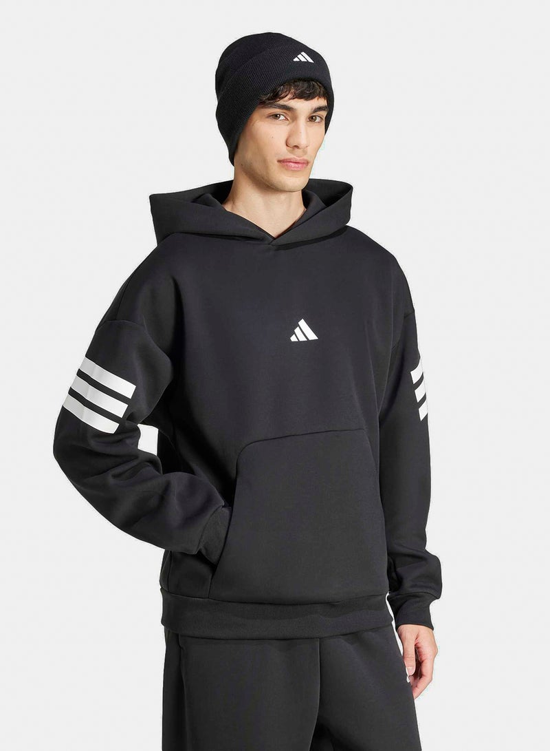 Adidas Future Icons Three Stripes Hoodie - Image 3