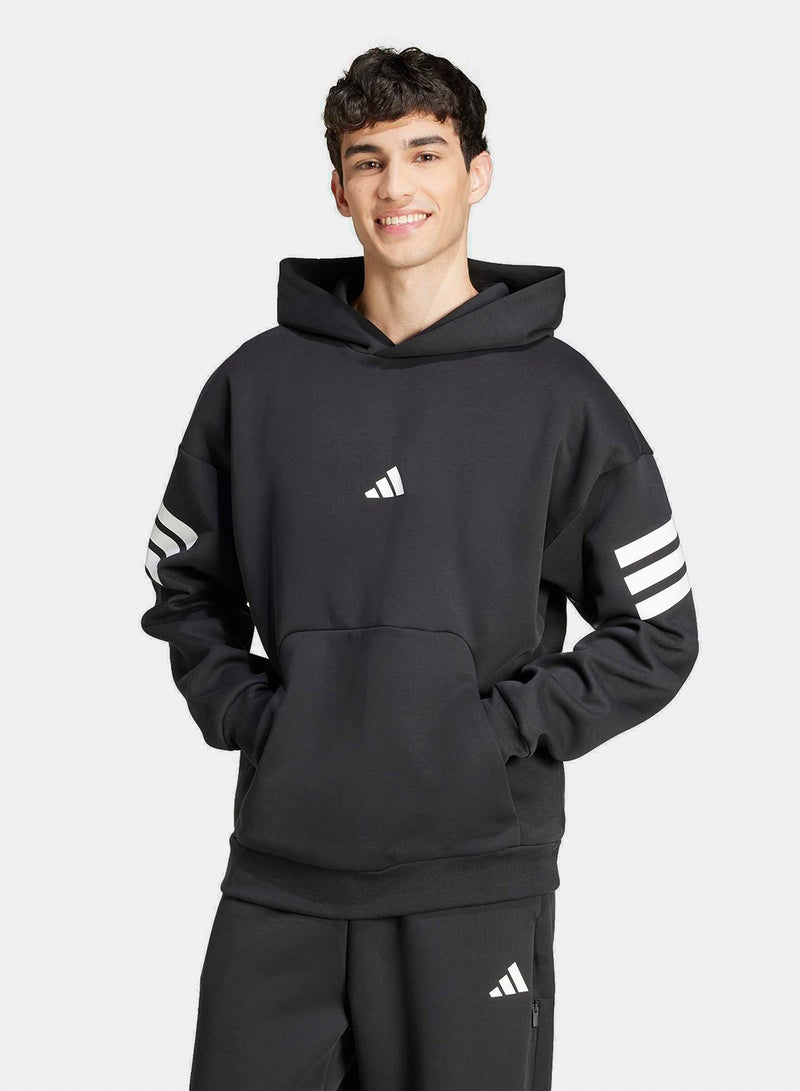Adidas Future Icons Three Stripes Hoodie - Image 1