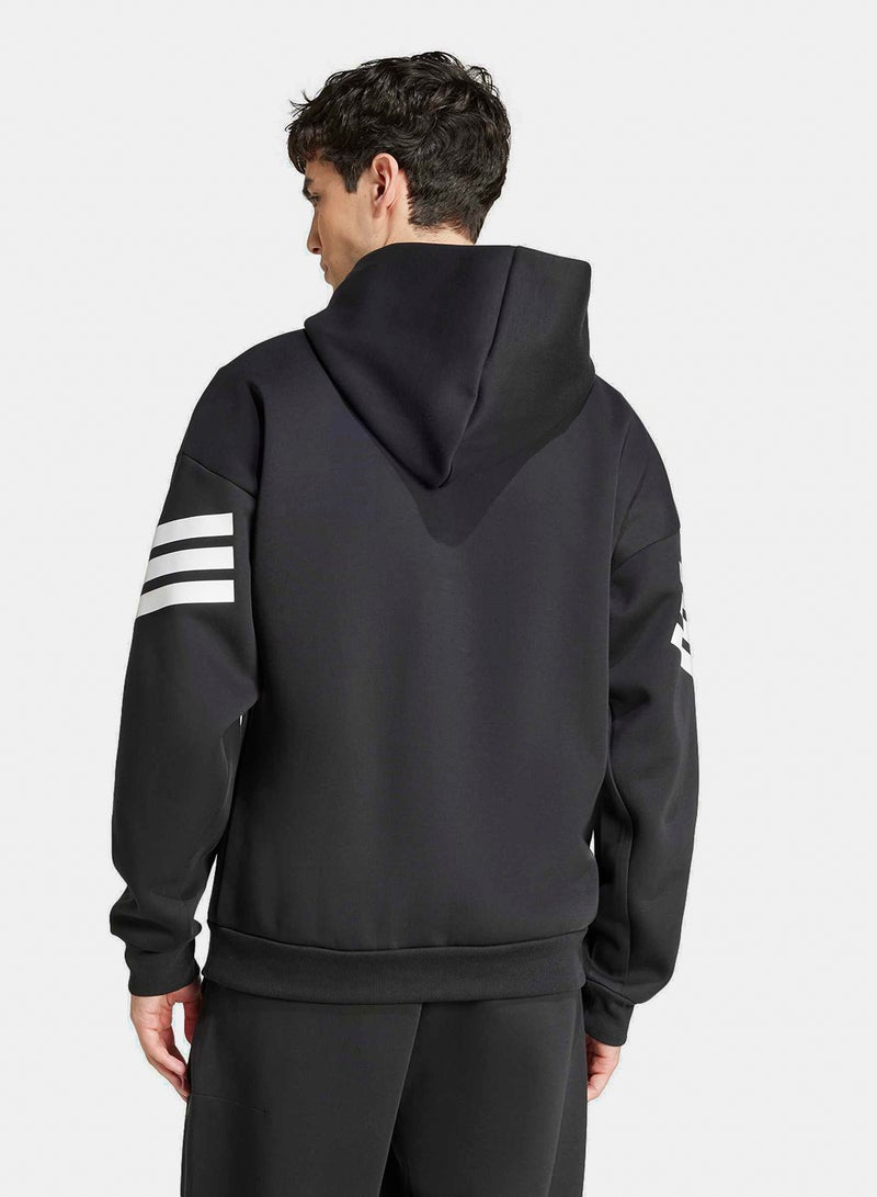 Adidas Future Icons Three Stripes Hoodie - Image 2