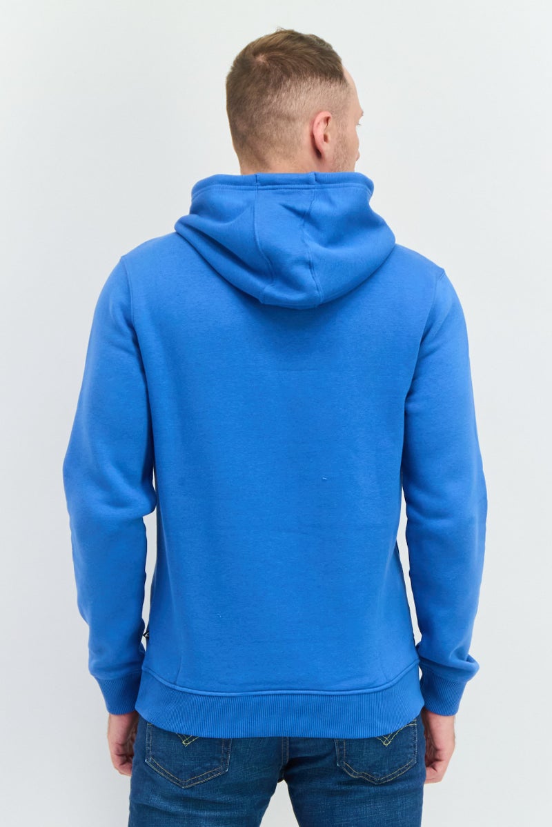 Penfield سويت شيرت طويل الأكمام بغطاء رأس للرجال بشعار العلامة التجارية، أزرق - Image 3