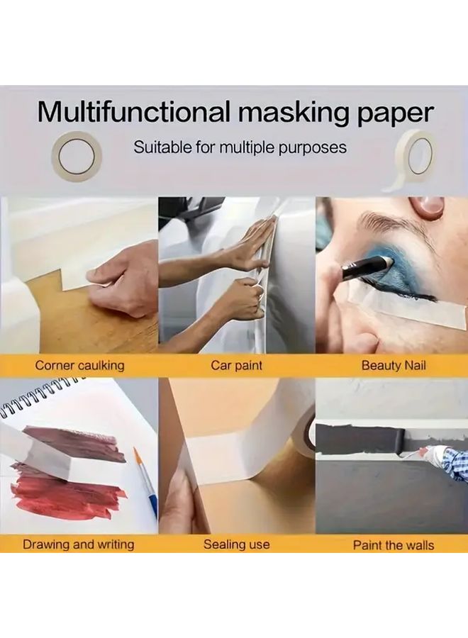 شريط الرسم الفنان 3 قطع، عالي التحمل، تماسك قوي بدون بقايا، لفات طول 10 متر - Image 4