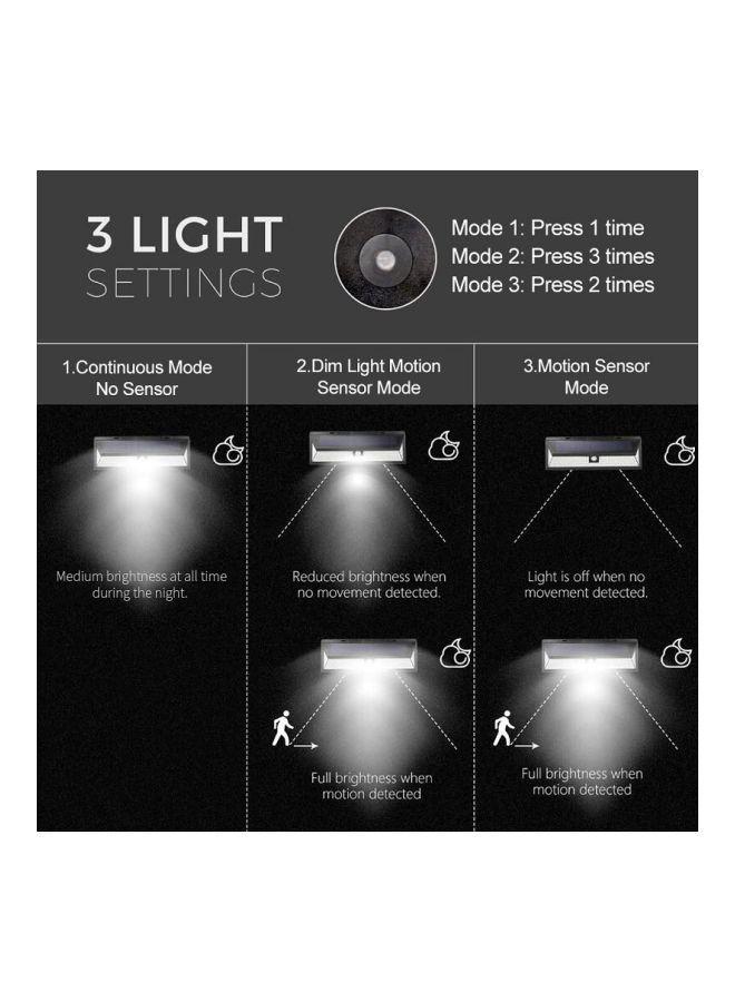 118 LEDs External Solar Outdoor Light/Lamp With 120 Degree Motion Sensor White 30x10.7x5cm  - Image 2