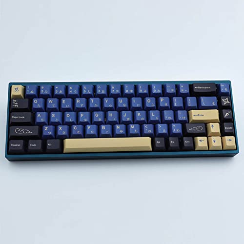 Hyekit PBT Keycaps 119 Keys Blue Samurai Dye-Sublimation Ninja PBT Keycap Set Cherry Profile Custom Keycaps for Cherry Gateron MX Switches Mechanical Keyboards US Layout - Image 2