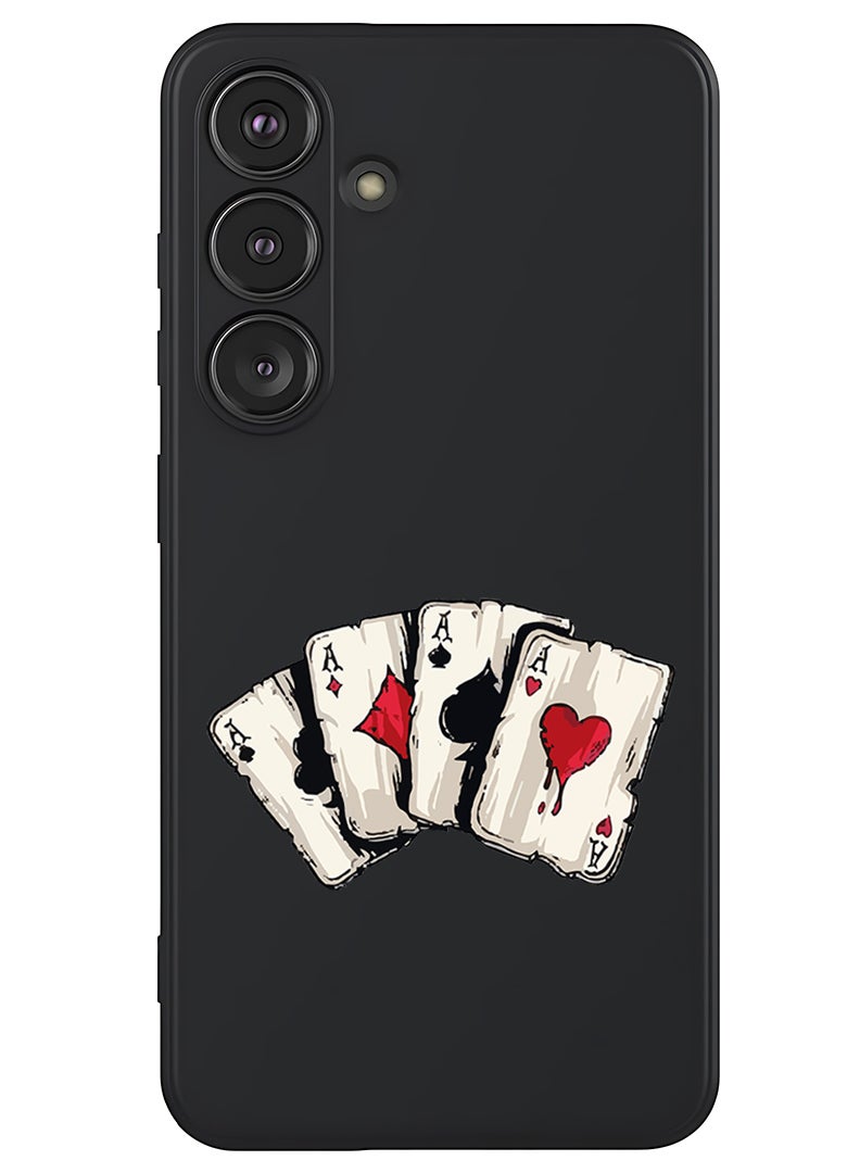 Theodor Protective Slim Fit Case Liquid Silicone Cover with Full Body Protection Anti-Scratch Shockproof Case For Samsung Galaxy S25 (Black) - aces 2 - Image 1