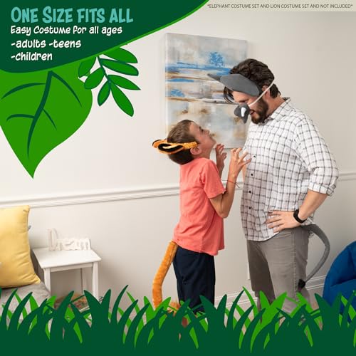Squirrel Products Pig Headband Ears, Snout and Tail Costume Accessory Set - Fits Adults and Kids - Image 2
