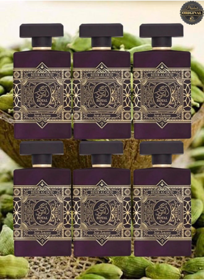 ALMAS PERFUMES - 6 Pieces Sehr Al Oud Royal Perfume 100ML - Image 1