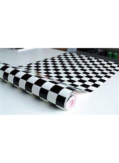 d-c-fix 346-0356 Black and White Checkerboard Pattern Adhesive Foil  - Image 1