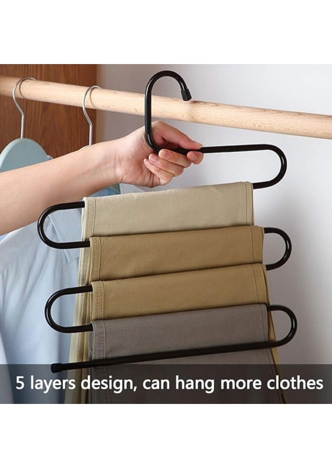 Multi-colored metal pants and towel hanger  - Image 2