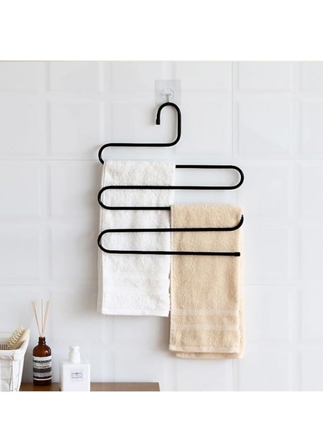 Multi-colored metal pants and towel hanger  - Image 5