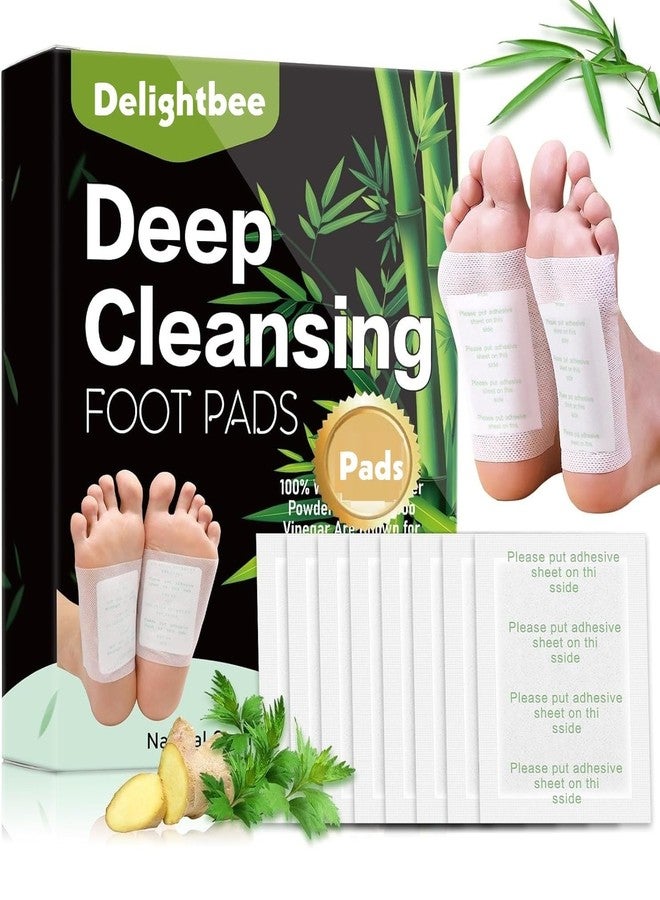Delightbee Deep Cleansing Foot Pads for Detox & Relaxation | Natural Ginger & Bamboo Vinegar Patches for Toxin Removal, Pain Relief, Better Sleep & Circulation for Men & Women | (PACK of 1 (10 Pads)) - Image 1