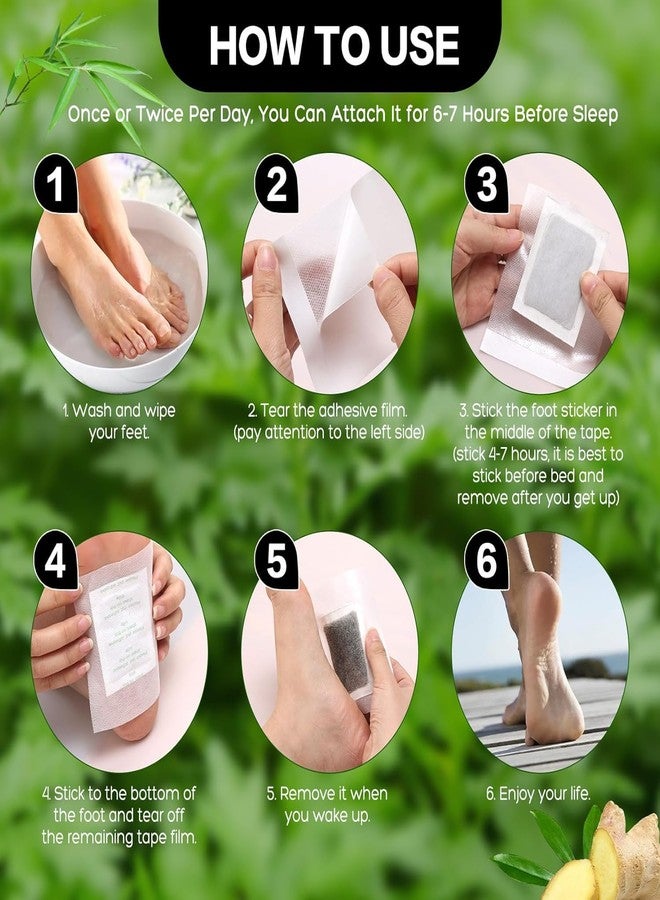 Delightbee Deep Cleansing Foot Pads for Detox & Relaxation | Natural Ginger & Bamboo Vinegar Patches for Toxin Removal, Pain Relief, Better Sleep & Circulation for Men & Women | (PACK of 1 (10 Pads)) - Image 3