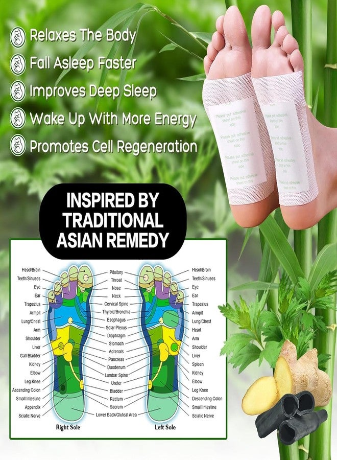 Delightbee Deep Cleansing Foot Pads for Detox & Relaxation | Natural Ginger & Bamboo Vinegar Patches for Toxin Removal, Pain Relief, Better Sleep & Circulation for Men & Women | (PACK of 1 (10 Pads)) - Image 2