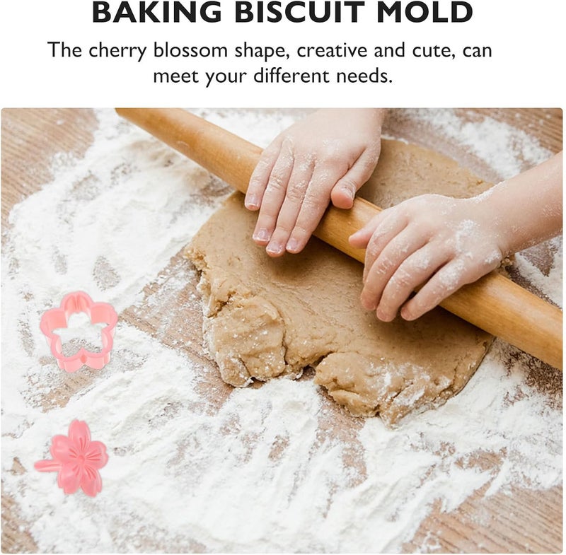 Creative Cookie Mold and Biscuit Cutter Set, Plastic Pressing Embossed Baking Cookie Mold, Cute Cherry Blossom Shape for Home Baking and Fondant Decorating - Image 3