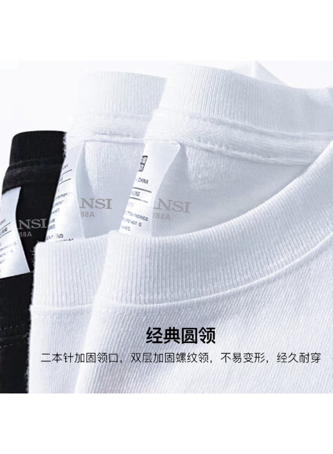 FOLUNSI men's Summer Cotton T-shirt - Round Neck Short Sleeve Casual Breathable Undershirt - Image 3