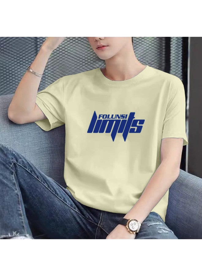 FOLUNSI men's Summer Cotton T-shirt - Round Neck Short Sleeve Casual Breathable Undershirt - Image 2