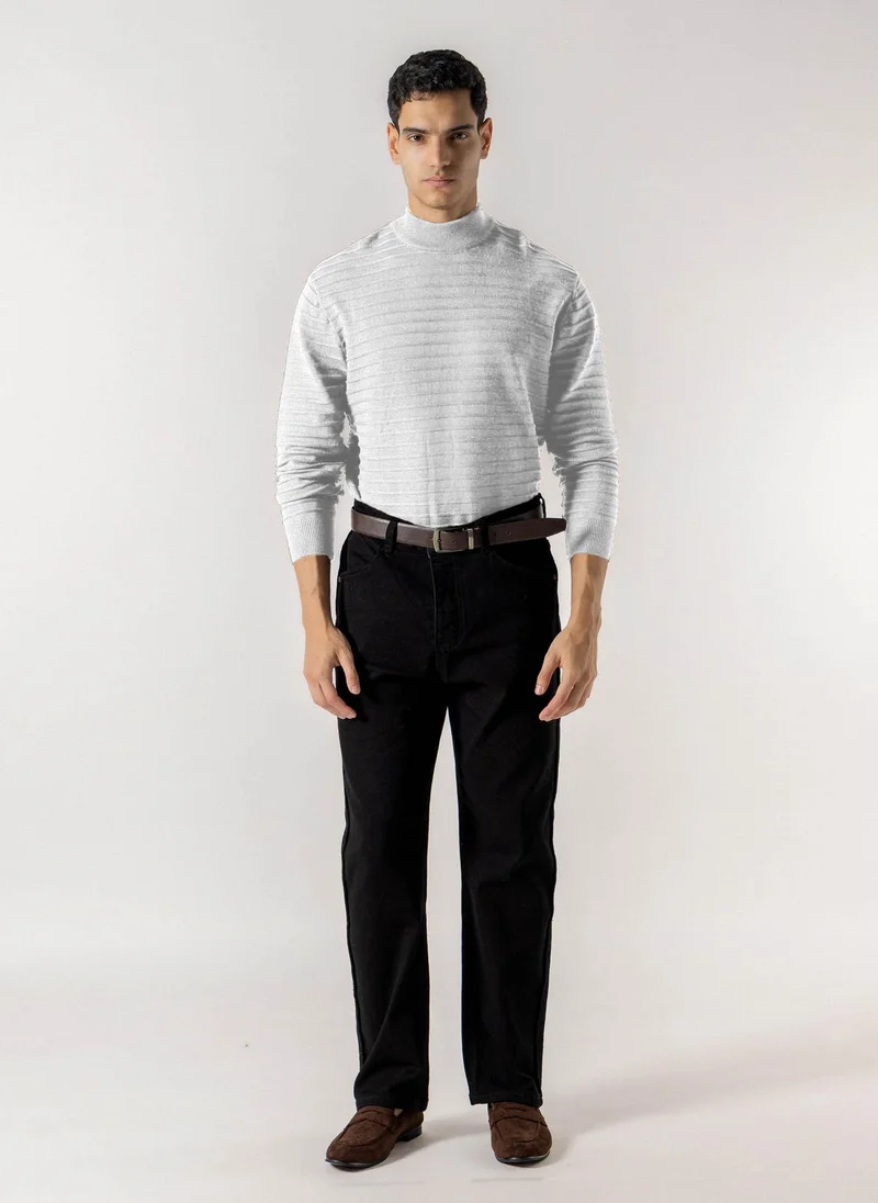 Shapes MOCK KNIT TEXTURED SWEATER