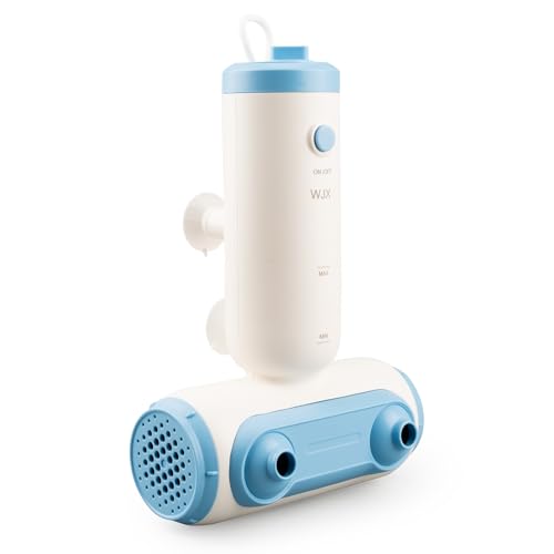 WJX Portable Jet Spa for Bathtub - Electric Bath Jets for Tub with Dual Hydro Massage Nozzles & Soothing Bubbles, Adjustable Whirlpool Effect for Relaxing Home Spa Experience (blue white) - Image 1