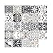 Jacklove 24 PCS Moroccan Style Tile Sticker, 4x4 Inch(10x10cm) Traditional DIY Murals, Tile Waterproof Oil Proof - Image 2