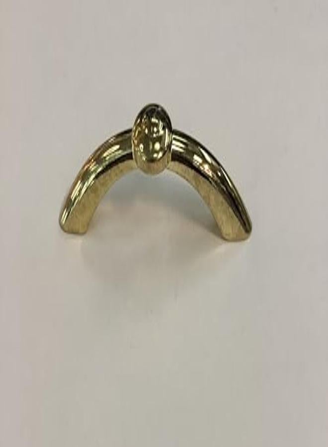 مقبض خزانة مطبخ بمقبض سحاب لون ذهبي بدون قور صناعة ايطالية مقاس 65ملي 6.5سم ارتفاع المقبض 1.5سم - Image 1