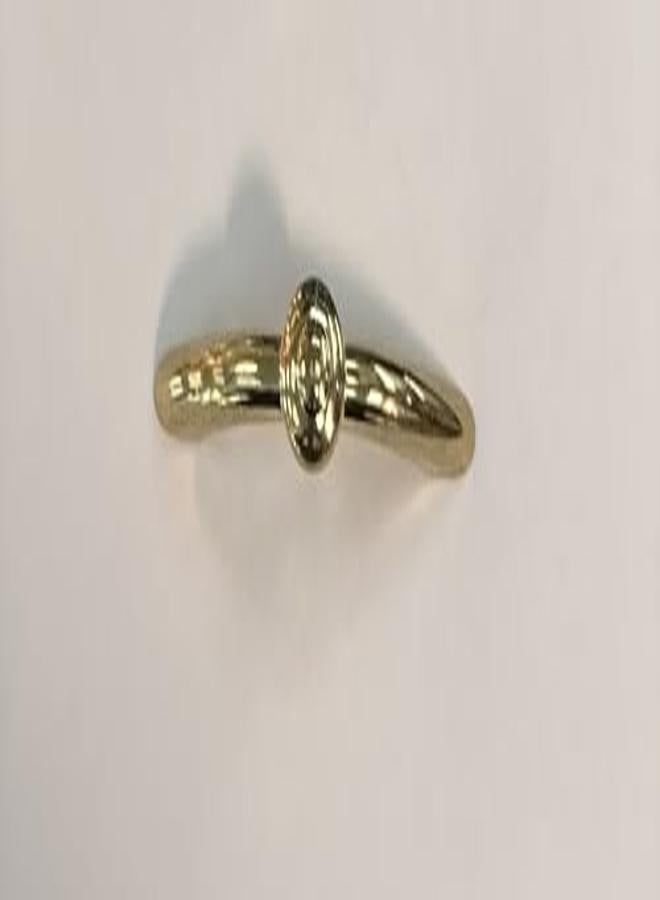 مقبض خزانة مطبخ بمقبض سحاب لون ذهبي بدون قور صناعة ايطالية مقاس 65ملي 6.5سم ارتفاع المقبض 1.5سم - Image 3