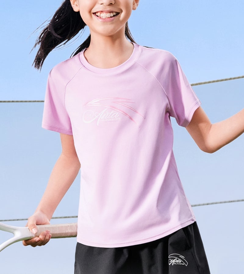 ANTA Girls’ Quick-Dry Short Sleeve T-Shirt – Active & Everyday - Image 1