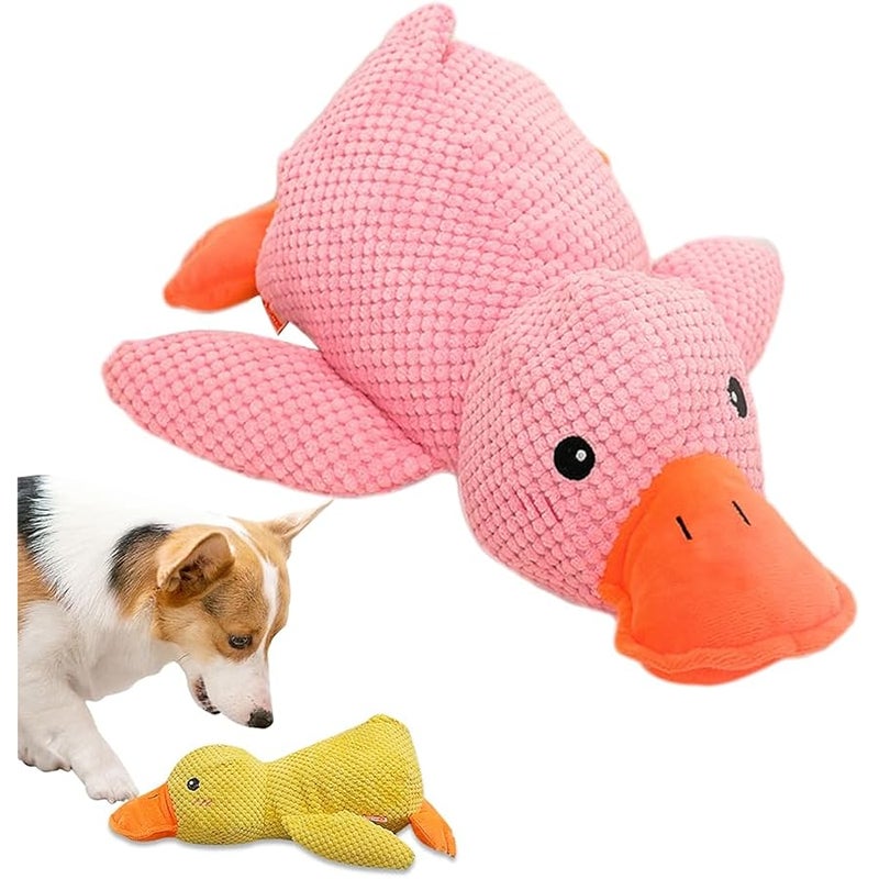 Duck Dog Toy for Dogs,2025 Upgrade Durable Calming Ducks Dog Toy,Squeak Dog Toys for Small Dogs Stuffed Duck Dog Toys for Puppy Small Dog Indoor Puppy Essentials(Pink*1) - Image 1