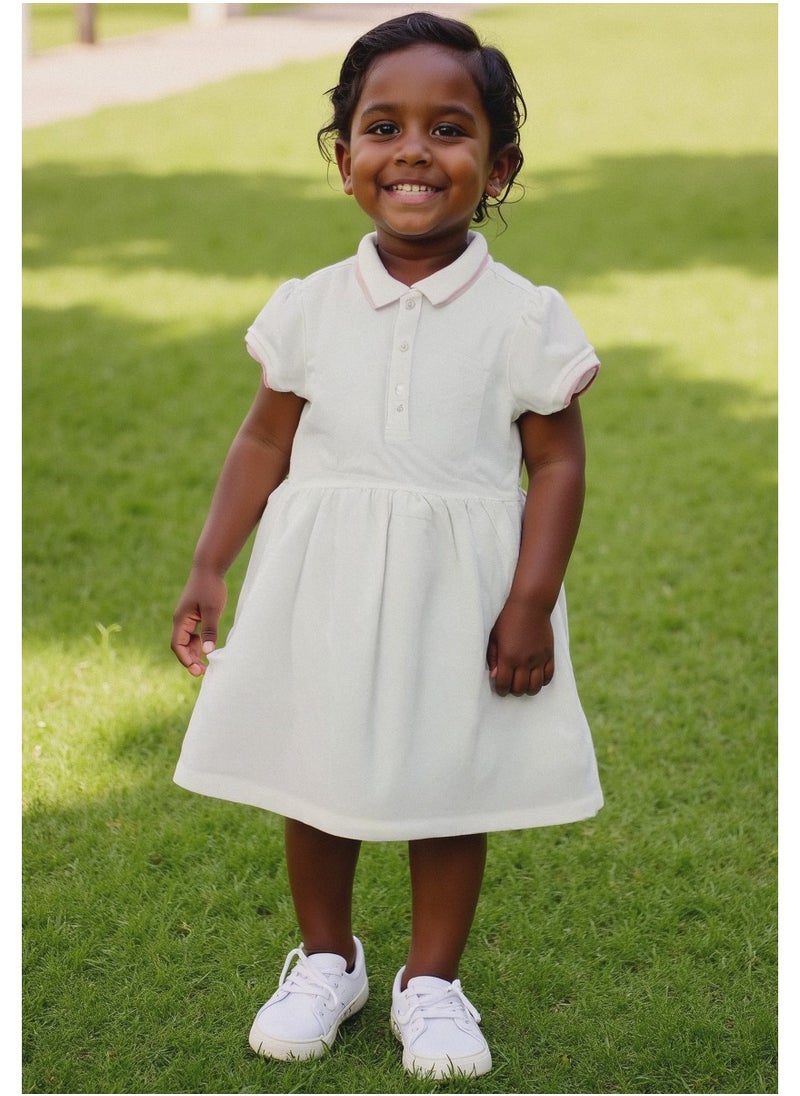 JUNIORS - JUNIORS girls Polo white dress - Image 1