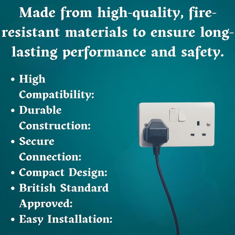 Parkplus قابس ذكر ثلاثي الدبابيس من النوع البريطاني 13A 250V مع fuse المستخدم في: المملكة المتحدة، ماليزيا، سنغافورة، هونغ كونغ - Image 2