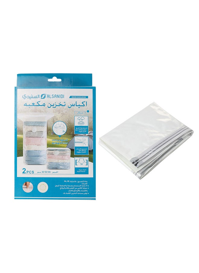 AL SANIDI Vacuum Suction Travel Storage Bag, Transparent  - Image 1