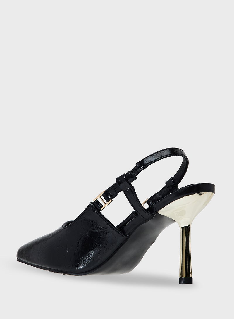 ايلا حذاء بكعب عالي بحزام خلفي - Image 3