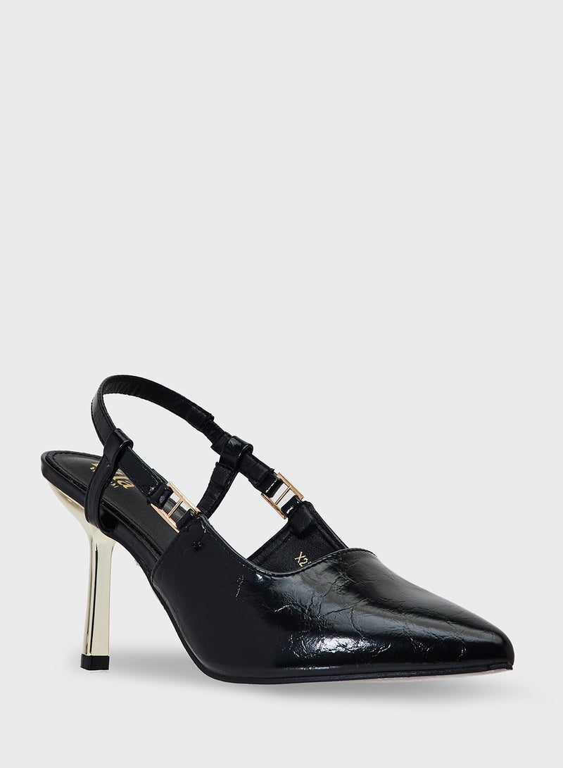 ايلا حذاء بكعب عالي بحزام خلفي - Image 2