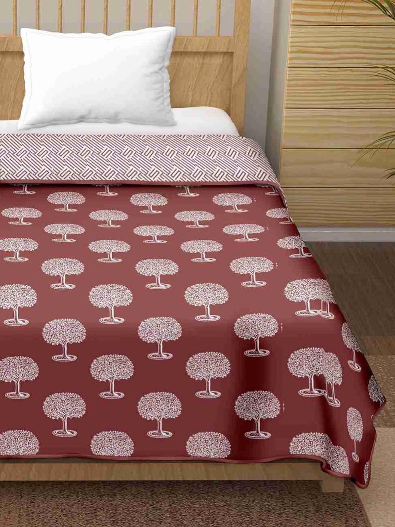 Jinaya's Reversible 3 Layer Pure Cotton Mulmul Feel Floral Single Bed Dohar/A/c Blanket/Quilt (60x90 Inches) - Image 2