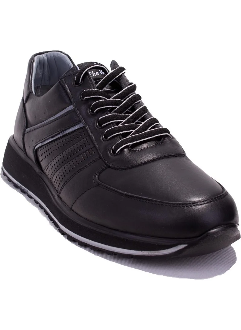 داجوستر DMA08-1071 Black Orthopedic Casual Men's Leather Shoes