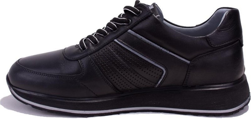 Dagoster DMA08-1071 Black Orthopedic Casual Men's Leather Shoes  - Image 3