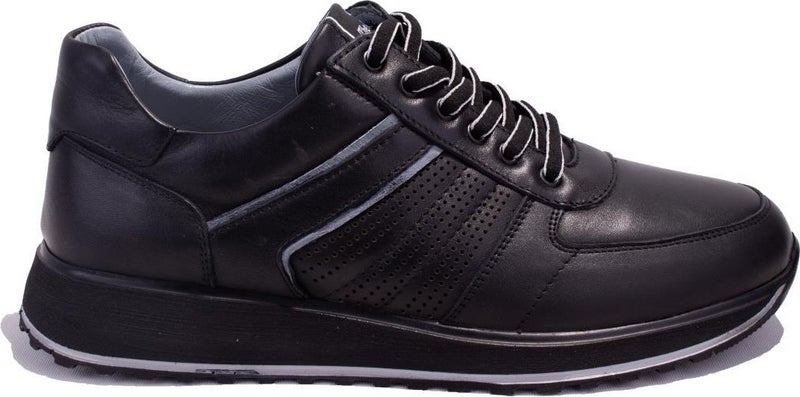 Dagoster DMA08-1071 Black Orthopedic Casual Men's Leather Shoes  - Image 2