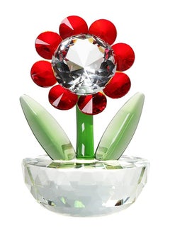 RARELY Crystal Sunflowers Collectible Figurines Glass Diamond Sun Flowers Figurines Handmade Glass Spring Bouquet Paperweight Home Decor  - Image 1