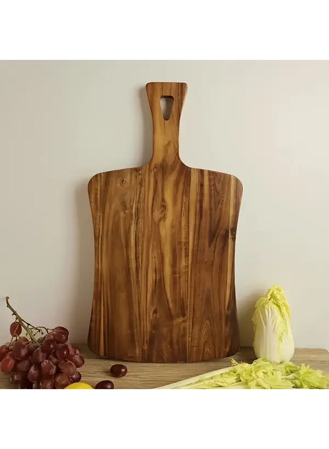 Medium Acacia Wood Cutting Board Double Sided Kitchen Serving Tray For Food - Image 2