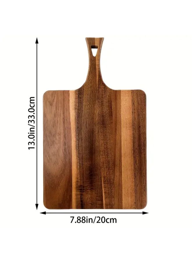 Medium Acacia Wood Cutting Board Double Sided Kitchen Serving Tray For Food - Image 5