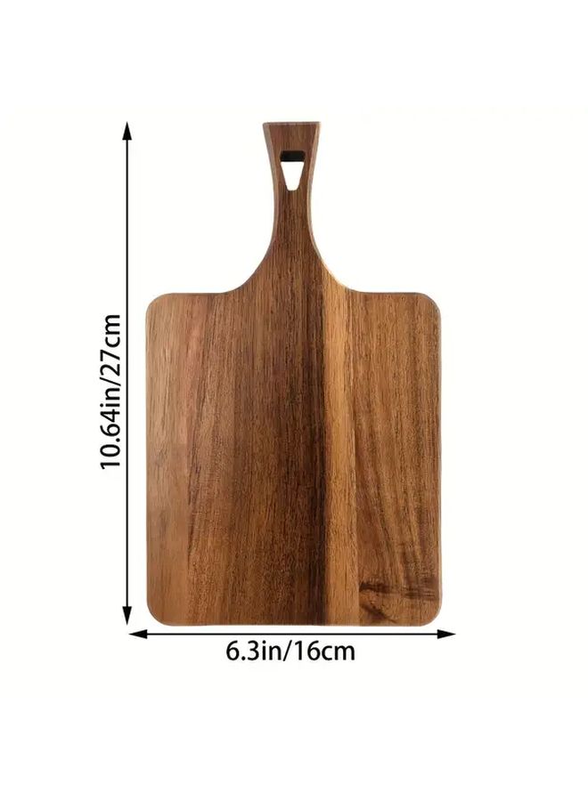 Medium Acacia Wood Cutting Board Double Sided Kitchen Serving Tray For Food - Image 3
