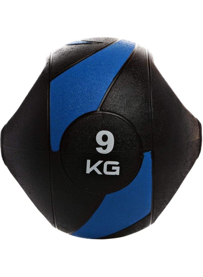 TA SPORTS Medicine Ball With Grip, 9Kg - Ls3007A, Blue/Black, 9 Kg - Image 1